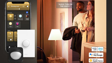 LED STILL 22.5W CCT PHILIPS HUE Bluetooth Zigbee Deckenleuchte + Dimmschalter