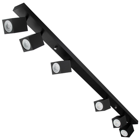 Deckenleuchte Reflektorlampe 6xGU10 QUANTUS strip beam Schwarz