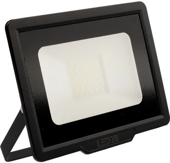 LED-Flutlicht 30W 2400lm 6000K IP65 Schwarz LED2B KOBI MH