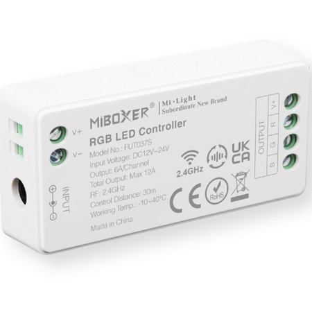 Dimmer-Controller-Empfänger LED RGB für Lichtstreifen 12-24V DC 12A FUT037S MI-LIGHT