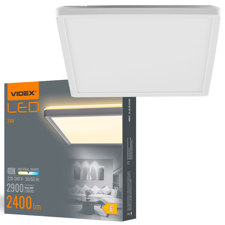 Plafond LED-Deckenleuchte Aufbauleuchte 22W 2900lm 4000K Neutralweiß Videx