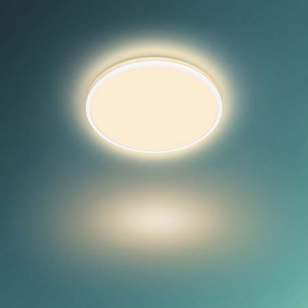 Plafond LED-Anbauleuchte OZZIET 18W 2700K 30cm Weiß Rund PHILIPS Deckenleuchte