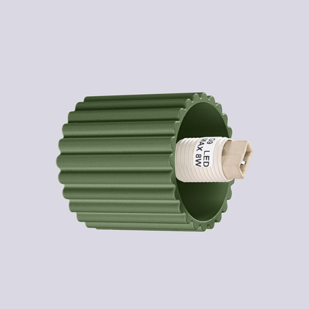 Badezimmer Wandleuchte G9 Rund Olive Modern Matt IP44 Halo Sollux