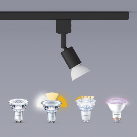LED GU10 Schwarz EasyLink Tobia Philips Stromschienenleuchte