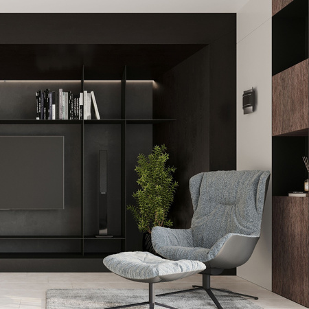 LED-Wandleuchte HESTIA G9Wandleuchte oben unten Schwarz SOLLUX