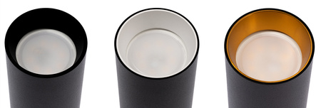 Deckenleuchte 3xGU10 SPOT LED-Lampe QUALIS III Schwarz