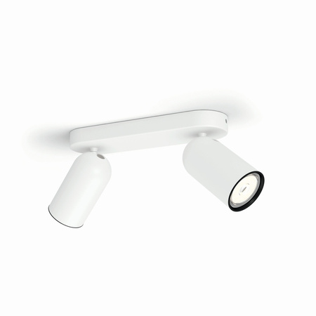LED PONGEE Deckenleuchte 2x GU10 Reflektor bewegliche Leuchte Weiß PHILIPS