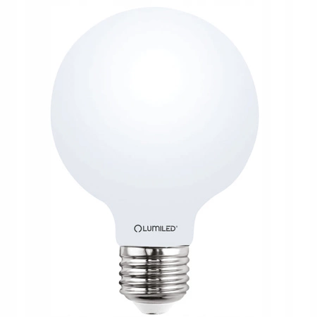LED Lampen E27, Glühbirne G95 8W = 75W 3000K warm Globe Milch Glühfaden LUMILED