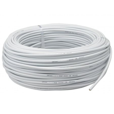 Kabel OMY 300/300V 3x1,5mm Weiß 1m ELEKTROKABEL
