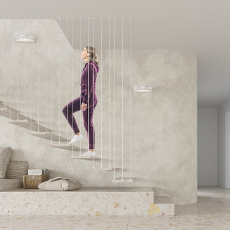 Wandleuchte HELIOS E27 oben/unten Keramik Modern Weiß SOLLUX