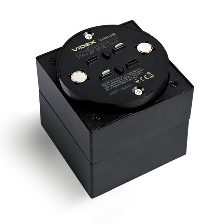 Magnetische LED-Schienenleuchte 16W 1380lm 4000K Neutral CRI90 36° Schwarz VIDEX