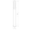MEKONG I Outdoor-Gartenlampe 4698 E27 IP42 Graphite Pole Nowodvorski