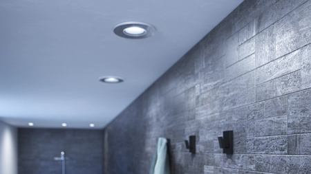 Unterputz LED Hermetic IP44 Badezimmerleuchte 4.2W 400lm IP44 Weiß Ambiance TW Chrom Smart SMART Zigbee Bluetooth Adore Philips HUE