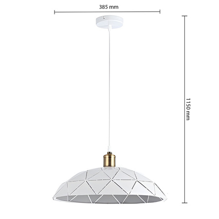 Masterled Deckenleuchte Hängeleuchte E27 Weiß Kupfer Dahlia