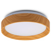 Plafond LED-Deckenleuchte WOODY 18W 4000K Rund IP44 27cm LUMILED