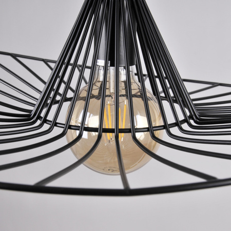 ABANO Deckenhängelampe 1xE27 Überhang Schwarz GOLDLUX (Polux)