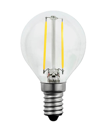 E14 P45 LED Leuchtmittel 2W = 23W 230lm 3000K Warm 360° GOLDLUX Filament (Polux)