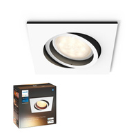 Unterputz LED Milliskin 5W CCT Quadratisch Beweglich Weiß PHILIPS HUE Bluetooth