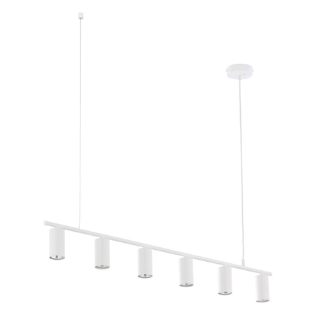 LOGAN WHITE Weiße minimalistische Pendel-Deckenleuchte 6xGU10 4423 TK Lighting