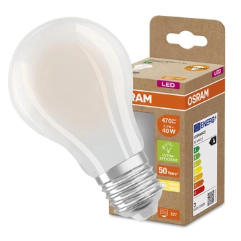 LED Lampe A60 E27 FR 2,5W = 40W 525lm 3000K Warm 360° Glühfaden OSRAM ULTRA EFFICIENT