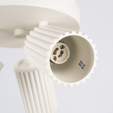 Deckenleuchte Plafond Tuba Spot 3x GU10 Beige Carbon Deep Space SL.1601 Sollux