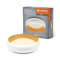 Plafond LED Deckenanbauleuchte 16W 750lm 3000K Warm Dimmbar Weiß Braun 30cm Orbis Ledvance