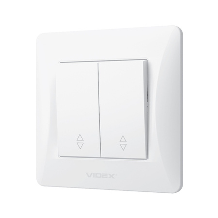 2fach 2fach Schalter 10A Aufputz Weiß BINERA VIDEX
