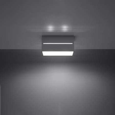 Aufbaustrahler LOBO MAXI 2xG9 Rechteckig grau SOLLUX