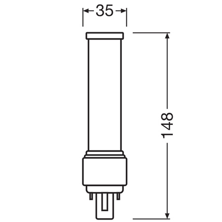 LED-Leuchtstoffröhre 7W 770lm 4000K Neutral G24d-2 DULUX OSRAM