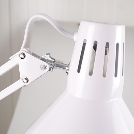 Schreibtischlampe E27 Weiß Arbeiter Sanico Goldlux