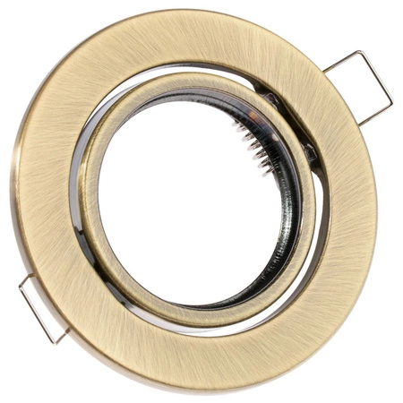 Einbaustrahler GU10, MR16 Einbauspot HALOGEN Runde beweglich Antik Blech AURELI LUMILED