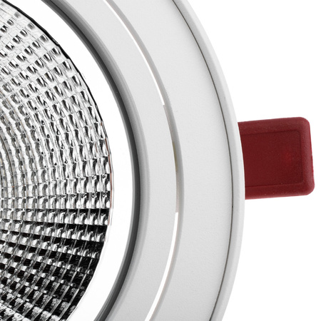 Einbaustrahler GU10, AR111 Einbauspot 14mm Runde beweglich Weiß CARPI LUMILED