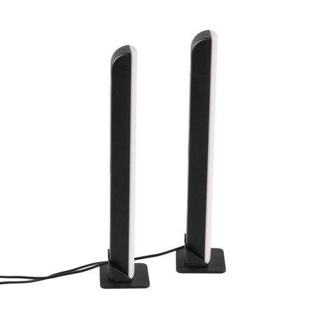 LED Tischlampe 5W 360° Schwarz Dimmbar Gamer Sanico Goldlux