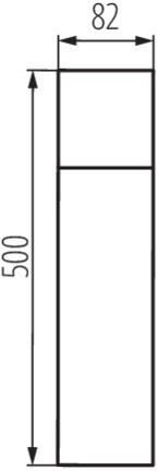 VADRA E27 IP44 Kanlux Außen-Säulenleuchte 50cm