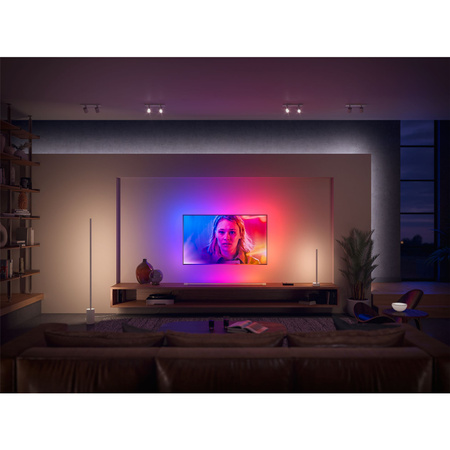 LED Play Tube lineare Schreibtischlampe weiß GRADIENT EU/UK 17.4W CCT RGB PHILIPS HUE
