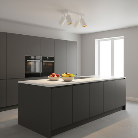 LED-Deckenleuchte Wand- und Deckenleuchte 4 xGU10 MARIBEL Weiß GOLDLUX (Polux)