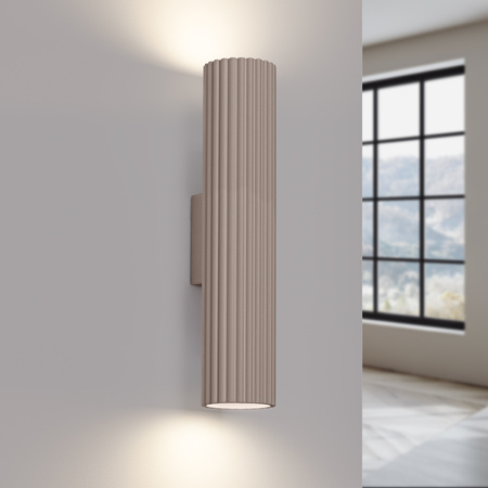 Wandleuchte Wandleuchte 2x GU10 Aluminium Taupe Carbon Deep Space SL.1776 Sollux