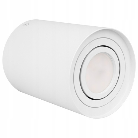 Aufputz Halogen Tuba Reflektor Spot GU10 Rund Beweglich Weiß Geführt