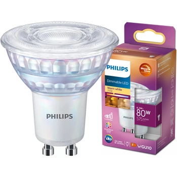 Halogen-LED Leuchtmittel GU10 PAR16 6,2W = 80W 575lm 2700K Warm 36° PHILIPS Dimmbar