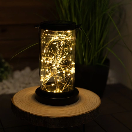 Solar-LED-Lampe, Solar Gartenlaterne IP44 3000K ABRELA LUMILED