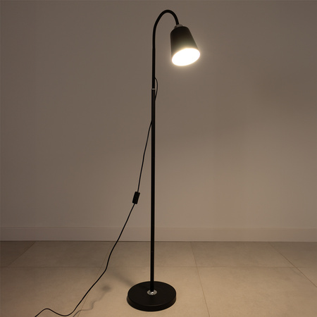 LED E27 Schwarz mit höhenverstellbarer Tischleuchte Kalso Lumiled