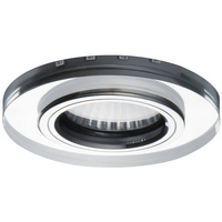 Silberne Halogen-Deckenleuchte SOREN GU10 blau beleuchtet Kanlux-Farbe