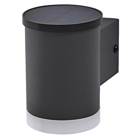 Außen-Solar-Gartenlampe LED-Wandleuchte 0,5W 50lm 3000K IP44 Endura Ledvance grau
