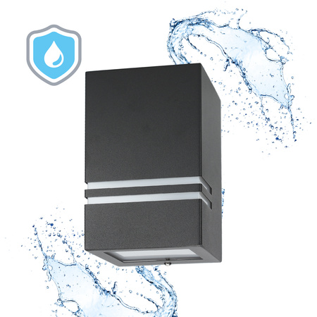 LED-Gartenlampe QUAZAR 11 GU10 IP44 KOBI ALUMINIUM SCHWARZ