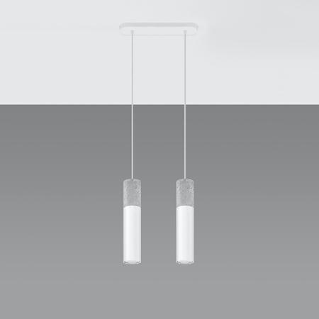 LED-Hänge-Deckenleuchte BORGIO 2xGU10Weiß SOLLUX