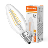 LED Lampen B35 E14 4.2W = 40W 470lm 2700K Warmweiß FILAMENT DIMMABLE LEDVANCE