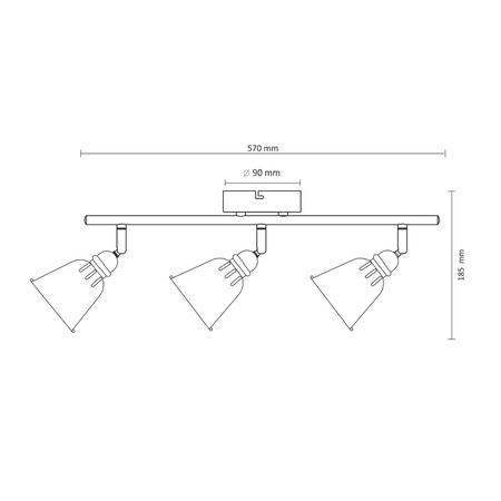 Wandleuchte WANDLEUCHTE Spot Fiona 3xE14 GOLDLUX (Polux) 5901508311030