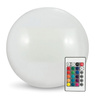 LED Solarbetriebene Gartenlampe RGB Bodenkugel 20cm + Fernsteuerung
