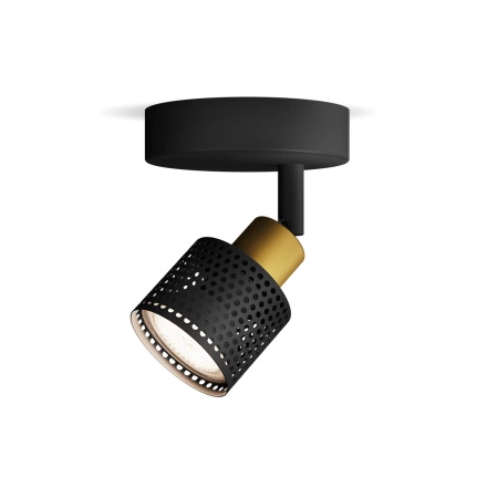 Wandleuchte für Deckenmontage GU10 LED Schwarz-Kupfer Niall Philips