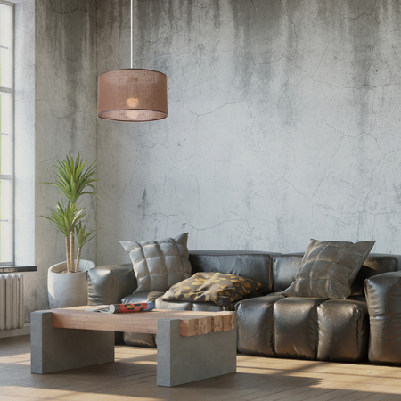 VIVIAN E27 Deckenpendelleuchte Braun LM-1.209 Lamkur